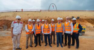 Paliza y Estrella supervisan obras viales en Plaza de la Bandera e Isabel Aguiar; se realizan con recursos de Aerodom