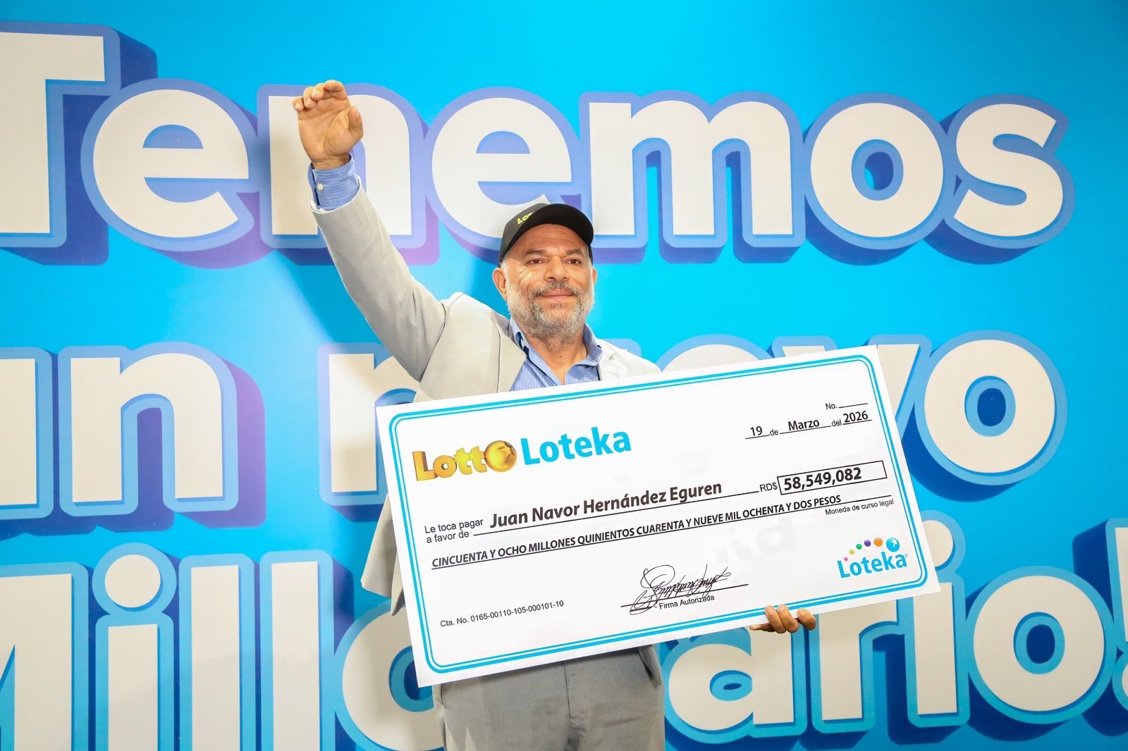 Loteka Rd Campo Loteka hace entrega de gran premio millonario del Lotto en Santiago ...