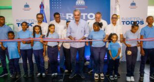 Nuevo liceo en Copeyito, Río San Juan, es inaugurado por el presidente Luis Abinader tras 14 años de espera