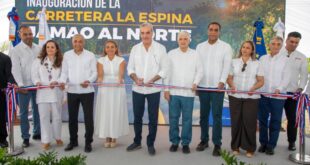 Presidente Luis Abinader inaugura carretera Las Espinas en Jamao al Norte
