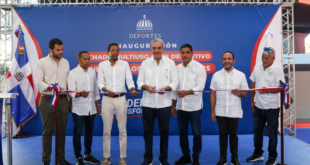Presidente Luis Abinader inaugura techados del polideportivo del Club Los Restauradores y del Instituto Tecnológico Fabio Amable Mota en Los Minas Sur